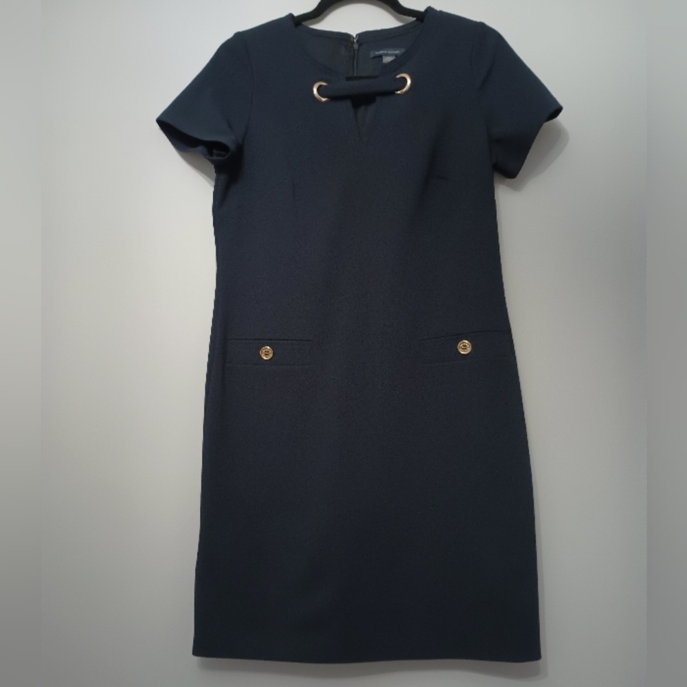 Tommy Hilfiger Navy Blue Sheath Dress NWOT 10P